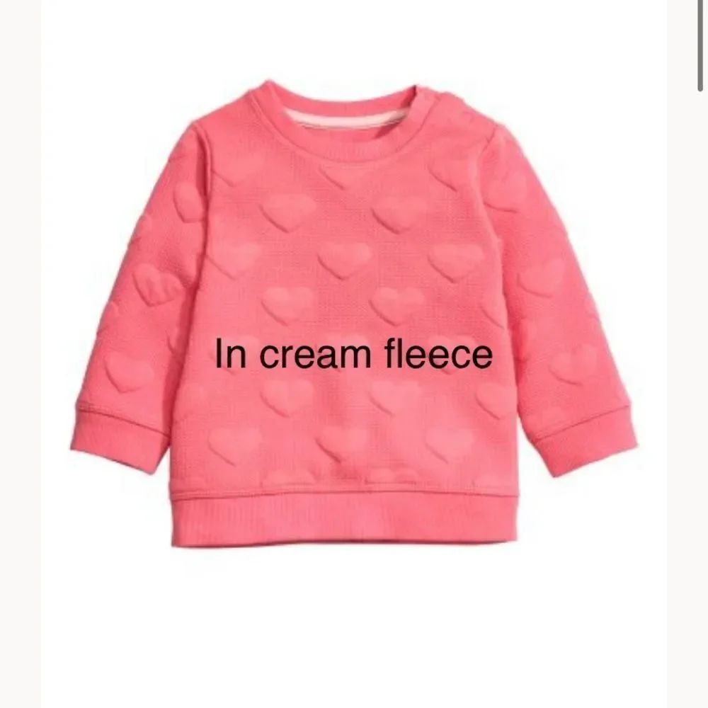 [h & m] cream fleece sweatshirt with snap neck #10